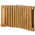 Chaise longue Bois d'acacia solide Marron