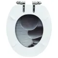 Siège de toilette MDF Couvercle à fermeture en douceur Pierres