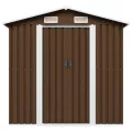 Abri de stockage pour jardin Marron 204x132x186 cm Acier