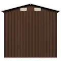 Abri de stockage pour jardin Marron 204x132x186 cm Acier