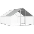Poulailler d'extérieur 2,75 x 4 x 1,92 m Acier galvanisé