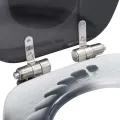 lot de 2 Sièges WC MDF couvercle à fermeture en douceur Pierres