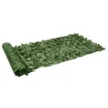 Écran de balcon avec feuilles vert foncé 500x100 cm