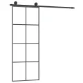 Porte coulissante avec kit de quincaillerie 76x205 cm Verre ESG
