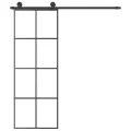 Porte coulissante avec kit de quincaillerie 76x205 cm Verre ESG
