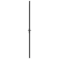 Porte intérieure 102,5x201,5 cm Noir Verre mat et aluminium