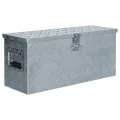 Boîte en aluminium 76,5 x 26,5 x 33 cm Argenté