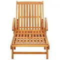Chaises longues lot de 2 Bois d'acacia solide