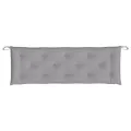 Coussin de banc de jardin gris 150x50x7 cm tissu oxford