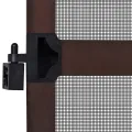 Moustiquaire à charnière pour portes Marron 120x240 cm