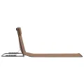 Tapis de plage pliables 2 pcs Acier et tissu marron