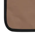 Tapis de plage pliables 2 pcs Acier et tissu marron
