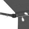 Auvent manuel rétractable avec LED 300 cm Anthracite