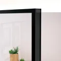 Porte d'intérieur Noir 102x201,5 cm Trempé verre aluminium fin