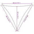 Voile d'ombrage 160 g/m² Beige 3x3x3 m PEHD