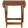 Chaise longue avec table à thé 3 pcs Bois d'acacia massif