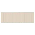 Chaise longue avec coussin crème Bois de pin imprégné