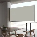 Auvent latéral rétractable de patio 80x300 cm Crème