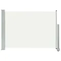 Auvent latéral rétractable de patio 80x300 cm Crème