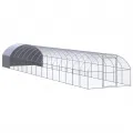 Poulailler d'extérieur 3x16x2 m Acier galvanisé