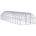 Poulailler d'extérieur 3x10x2 m Acier galvanisé