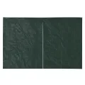 Paroi de tente réception 2 pcs avec fermeture éclair PE Vert
