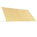 Auvent rétractable 300x150 cm Jaune et blanc