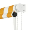 Auvent rétractable 300x150 cm Jaune et blanc