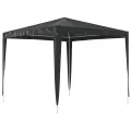 Tente de réception professionnelle 2,5x2,5 m Anthracite 90 g/m²