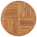 Dessus de table Bois de teck solide Rond 2,5 cm 90 cm