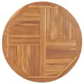 Dessus de table Bois de teck solide Rond 2,5 cm 90 cm