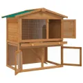 Clapier d'extérieur Enclos pour petits animaux 3 portes Bois