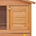 Clapier d'extérieur Enclos pour petits animaux 3 portes Bois