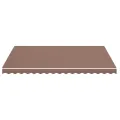 Tissu de remplacement pour auvent Marron 4x3 m