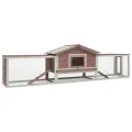 Clapier Moka 310x70x87 cm Pin massif et sapin
