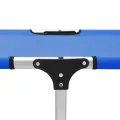 Chaise longue pliable extra haute pour seniors Bleu Aluminium
