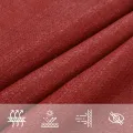 Voile d'ombrage 160 g/m² Rouge 4x4x5,8 m PEHD