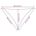 Voile d'ombrage 160 g/m² Rouge 4x4x5,8 m PEHD
