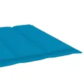 Chaise longue de jardin avec coussin Bois d'acacia solide