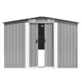 Abri de jardin 257x298x178 cm Métal Gris