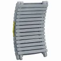 Chaise longue avec coussin Gris Bois d'acacia solide
