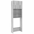 Meuble pour machine à laver Sonoma gris 64x25,5x190 cm