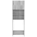 Meuble pour machine à laver Sonoma gris 64x25,5x190 cm