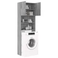 Meuble pour machine à laver Sonoma gris 64x25,5x190 cm