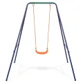 Balançoire simple 2-en-1 et balançoire pour tout-petits Orange