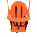 Balançoire simple 2-en-1 et balançoire pour tout-petits Orange