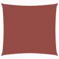 Voile de parasol tissu oxford carré 3x3 m terre cuite