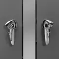 Abri pour trois poubelles 207x77,5x112,5 cm Inox