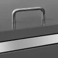Abri pour trois poubelles 207x77,5x112,5 cm Inox