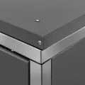 Abri pour trois poubelles 207x77,5x112,5 cm Inox